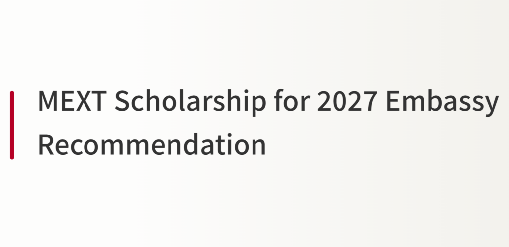Japanese Government (MEXT) Scholarships 2027 for Teacher Training Students